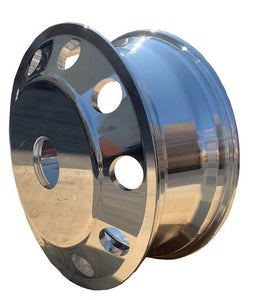 ALUMINUM BLANK WHEEL 24x8.25 116mm CBD: 168mm offset, 10 handholes with 65mm polished bothside for all position, no warranty & no liability