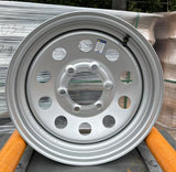 Steel wheel 15X6J 5X4.5inch BCD:4.25inch Offset0 10 Mod	Load:2860 18.96 lbs TR600Hp