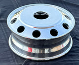 ALUMINUM BLANK WHEEL 19.5x6.00 with 8 handholes 116mm CBD,  8handholes/10handholes polished both side for all position, no  warranty & no liability