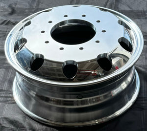 19.5" x 6.75" Aluminum Wheels High Bothside polished Dual 10 x 225mm F-450/550 TerraStar, Ram 4500/5500