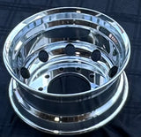 aluminum whee 22.5"x9.00" Forged Aluminum Polished Both Sides 10-Hole, 285.75mm Bolt Circle, 220.1mm Bore Hub-Piloted