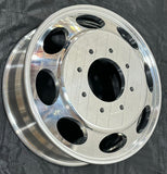 ALUMINUM BLANK WHEEL 19.5x6.00 with 8 handholes Oval 116mm CBD, polished both side for all position, no  warranty & no liability