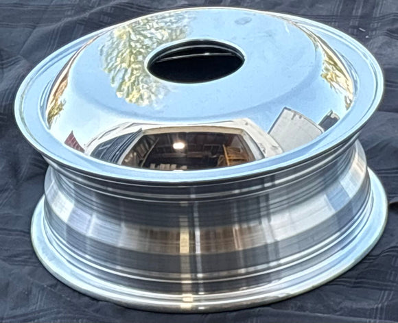 ALUMINUM BLANK WHEEL 16x6.00 with 8 handholes 116mm CBD,  8handholes polished both side for all position, no  warranty & no liability