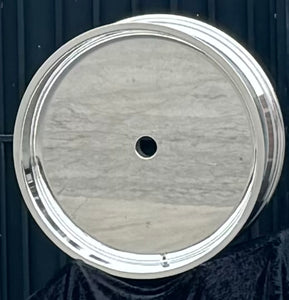 ALUMINUM BLANK WHEEL 22x7 polished outside for all position, no warranty & no liability