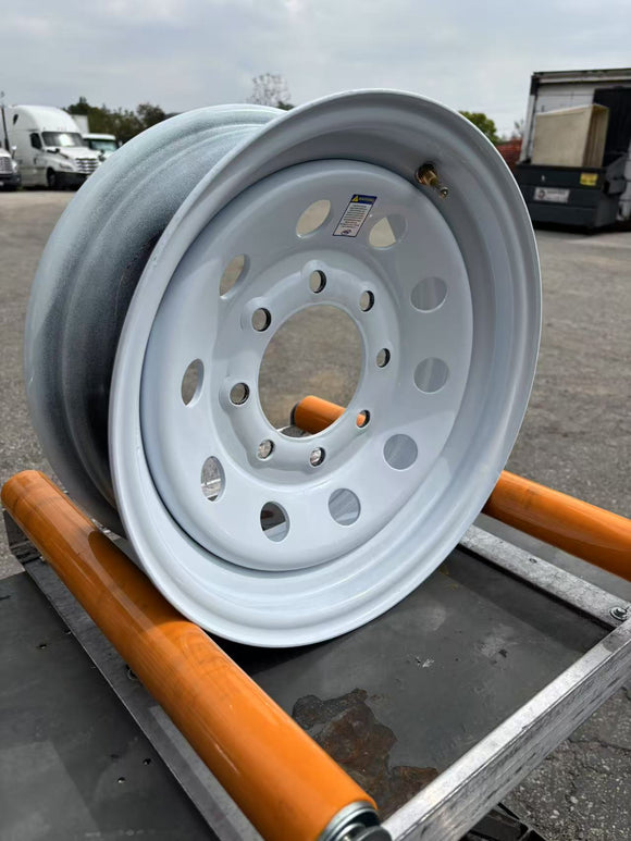 Steel wheel 16x6 Deavy Duty 8x6.5 inch BCD:4.9inch Offset0 10 Mod	Load:4400lbs 25.73  110psi lbs TR416S