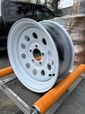 Steel wheel 15X6J 5X4.5inch BCD:3.19inch Offset0 10 Mod	Load:2860 18.96 lbs TR600Hp