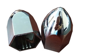 Spike Chrome Lug Nut Snap-on Covers for  M22x1.5 Stud of Semi-Trucks